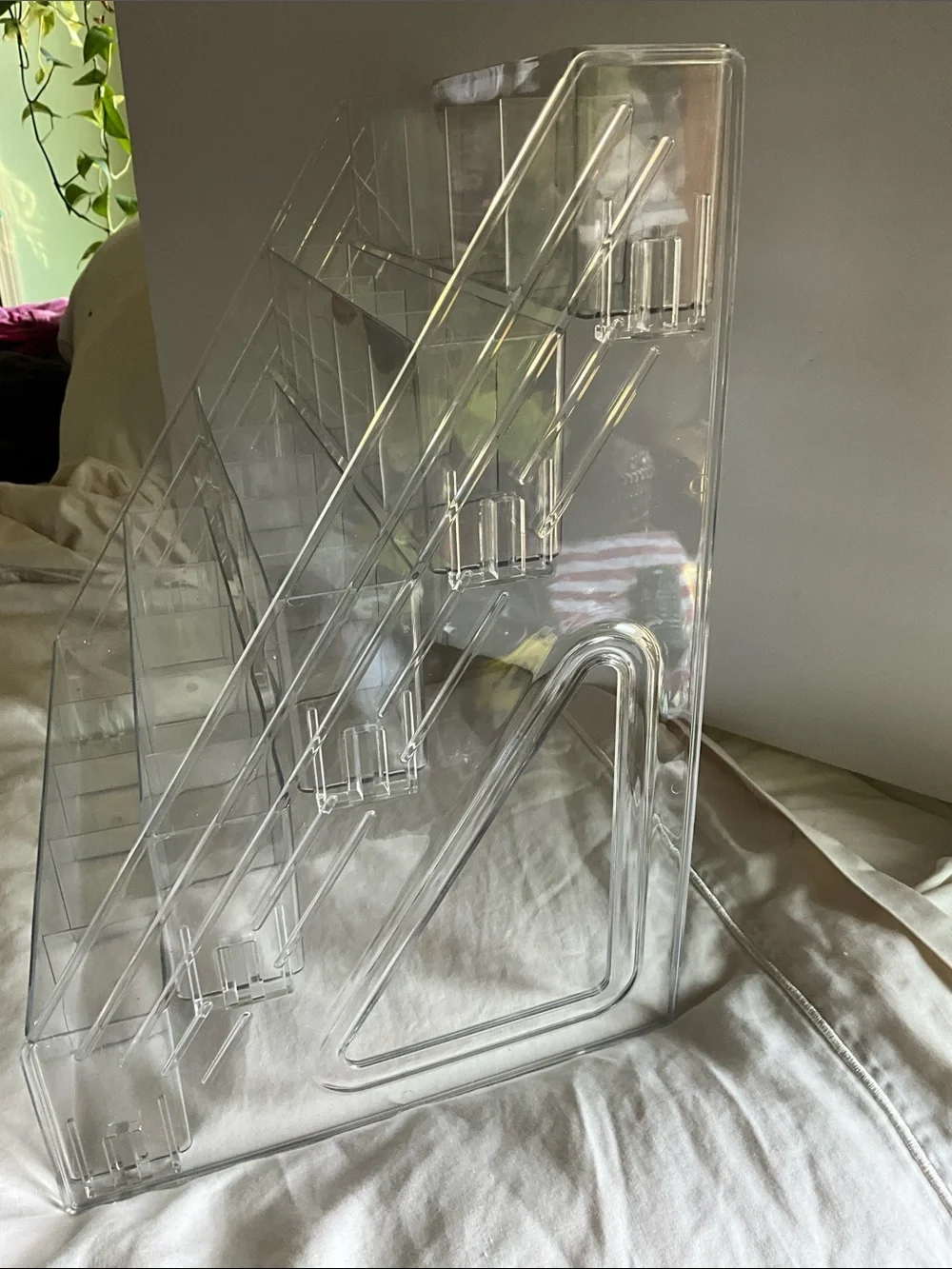 Clear Multi-Tier Acrylic Organizer Display Shelf - Home Storage & Organization
